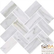 Мозаика Vitra  Palissandro Шеврон Белый (5*10) 32х28 купить по лучшей цене в интернет магазине стильных обоев Сова ТД. Доставка по Москве, МО и всей России