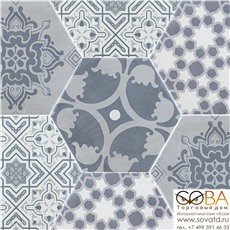 Декор Pamesa  Hex Sloane Cement Mix (Compacglass) 19.8 x 22.8 купить по лучшей цене в интернет магазине стильных обоев Сова ТД. Доставка по Москве, МО и всей России