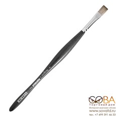 Кисть худ.мангуст плоская,Nº04,синт.волос, 98104 купить по лучшей цене в интернет магазине стильных обоев Сова ТД. Доставка по Москве, МО и всей России