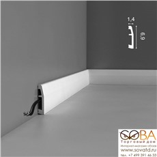 Плинтус Orac Decor SX125 Axxent купить по лучшей цене в интернет магазине стильных обоев Сова ТД. Доставка по Москве, МО и всей России