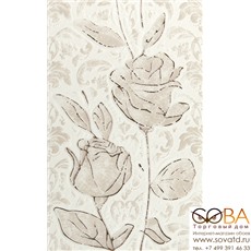 Декор Fiora white  01 25x40 купить по лучшей цене в интернет магазине стильных обоев Сова ТД. Доставка по Москве, МО и всей России