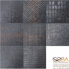Декор Serenissima Cir  Costruire Lamiera Mix Nero 25х25 купить по лучшей цене в интернет магазине стильных обоев Сова ТД. Доставка по Москве, МО и всей России