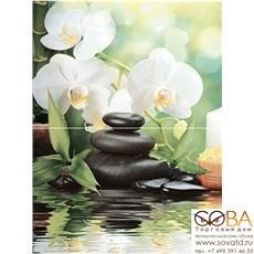 Панно Spa P2D234  из 2-х плиток 30х40 купить по лучшей цене в интернет магазине стильных обоев Сова ТД. Доставка по Москве, МО и всей России