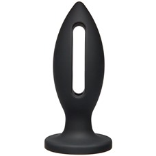 Чёрная анальная пробка Kink Wet Works Lube Luge Premium Silicone Plug 6  - 15,2 см.