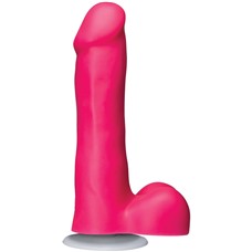 Розовый фаллоимитатор Icon 6  Slim Dong with Balls - 16,5 см.