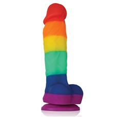 Радужный фаллоимитатор Colours Pride Edition 5  Dildo - 17,8 см.