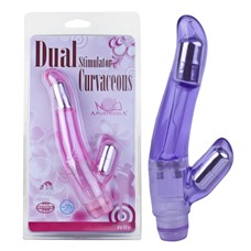 Фиолетовый вибростимулятор Dual Stimulator Curvaceous