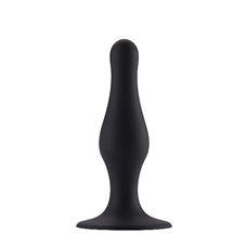 Анальная пробка Butt Plug with Suction Cup Medium Black SH-SHT386BLK