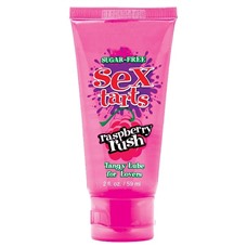 Оральный лубрикант Sex Tarts Lube Raspberry Rush с ароматом малины - 59 мл.