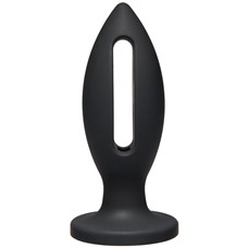 Чёрная анальная пробка Kink Wet Works Lube Luge Premium Silicone Plug 5  - 12,7 см.