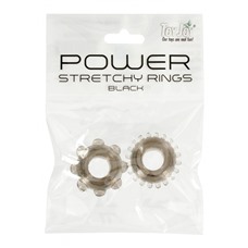 POWER STRETCHY RINGS Black 2PCS 9936TJ