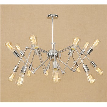 Подвесная металлическая люстра 