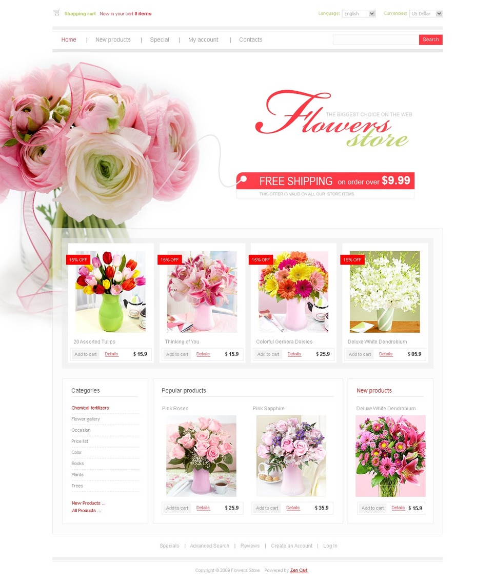 Интернет Магазин Цветов Для Сайта