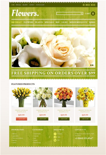 Responsive Flowers Store