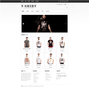 Responsive T-Shirts Store