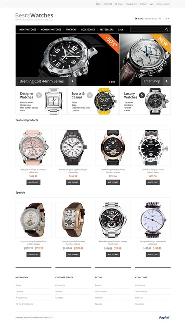 Responsive Watches Store
