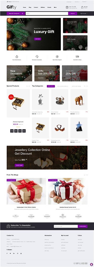 Gifty - The Gift Store Responsive