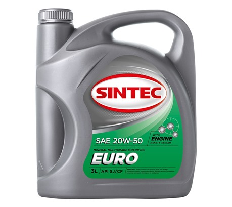 Моторное масло Sintec Euro 20W-50 SJ/CF (3л.)
