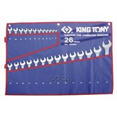Набор комбинированных ключей, 6-32 мм чехол из теторона, 26 предметов KING TONY KING TONY арт. '1226MRN'