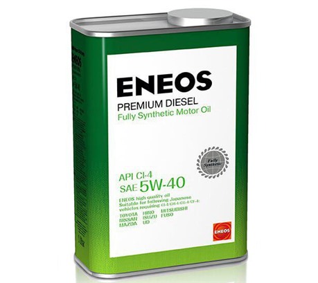 Моторное масло Eneos Premium Diesel 5W-40 Cl-4 Fully Synthetic (1л.)