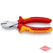 Компактные бокорезы 1000 В VDE боковые X-Cut, 160 мм, хромированные, KNIPEX, KN-7306160