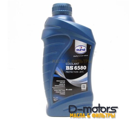 Антифриз готовый сине-зеленый EUROL COOLANT BS 6580 -36°C (1л)